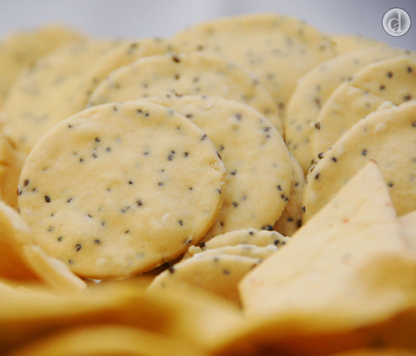 With sesame & poppy seeds