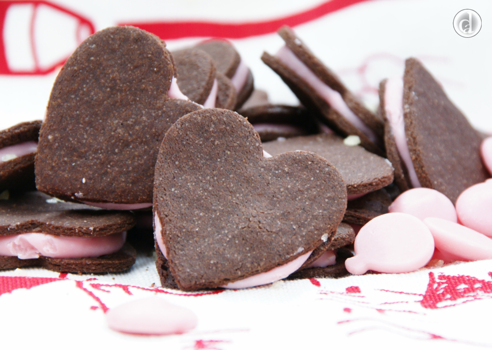 Strawberry chocolate popping heart shaped Ozzie-Os