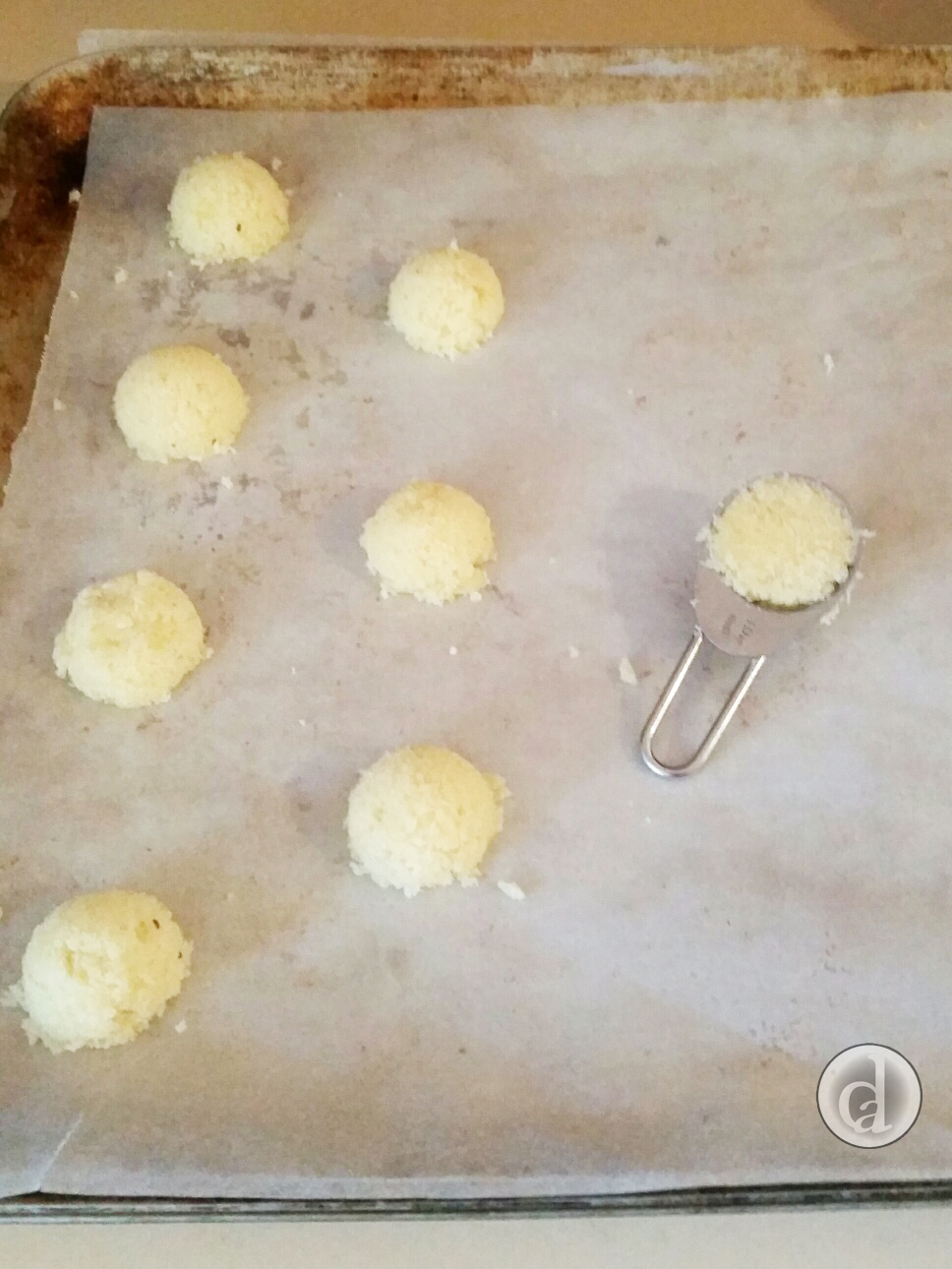 Double teaspoon scoop