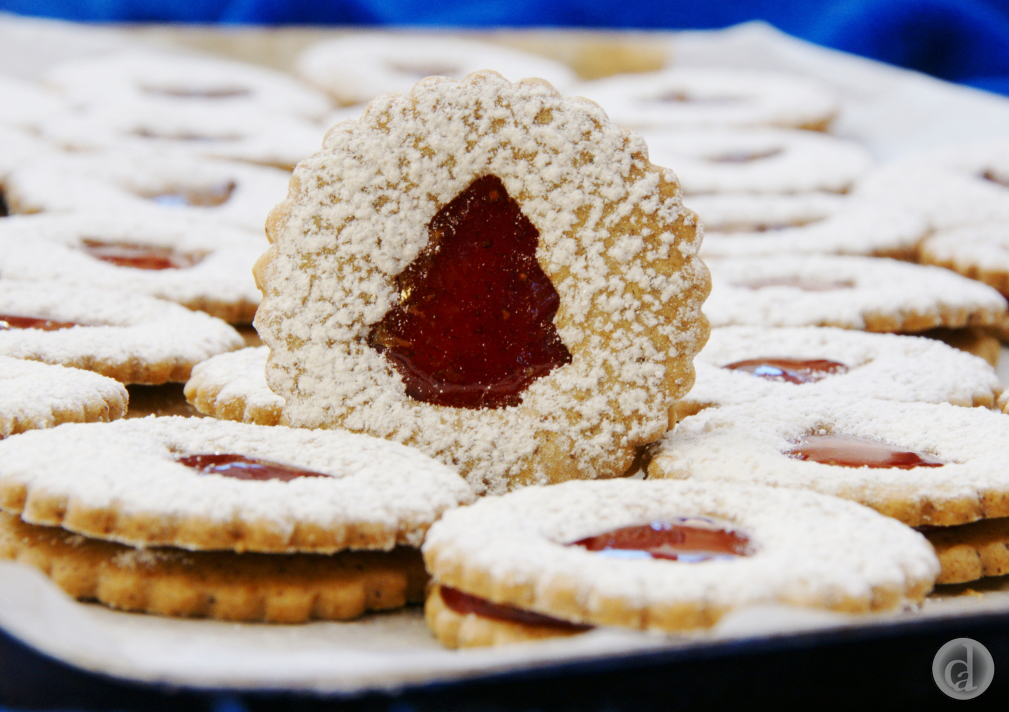 Filled with home made Strawberry jam - delish