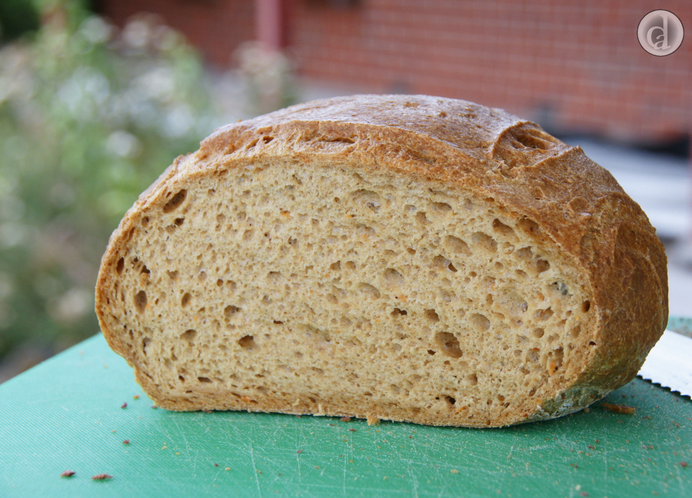 Freshly baked sourdough bread
