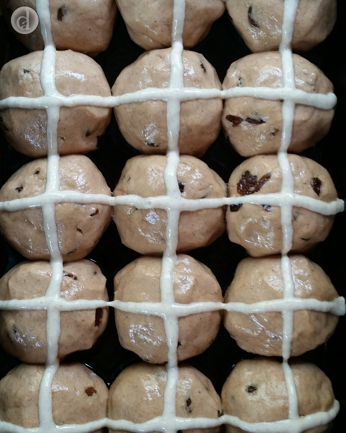 Stripes are on & the buns are ready for proving