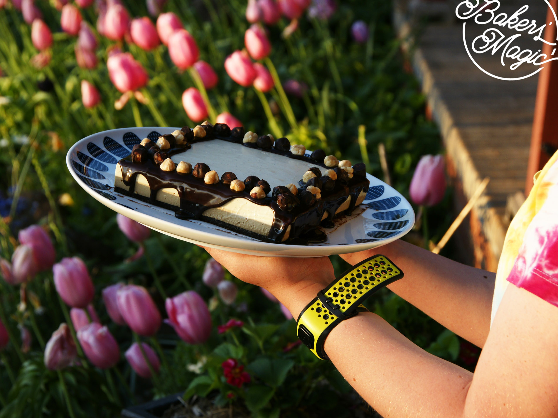 My daughter carefully carrying it out