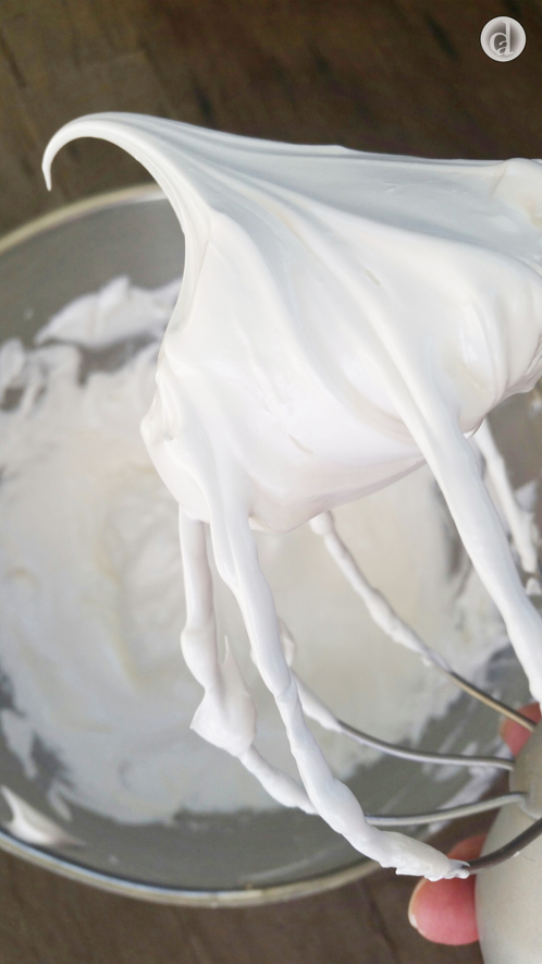 Whipped egg whites & sugar