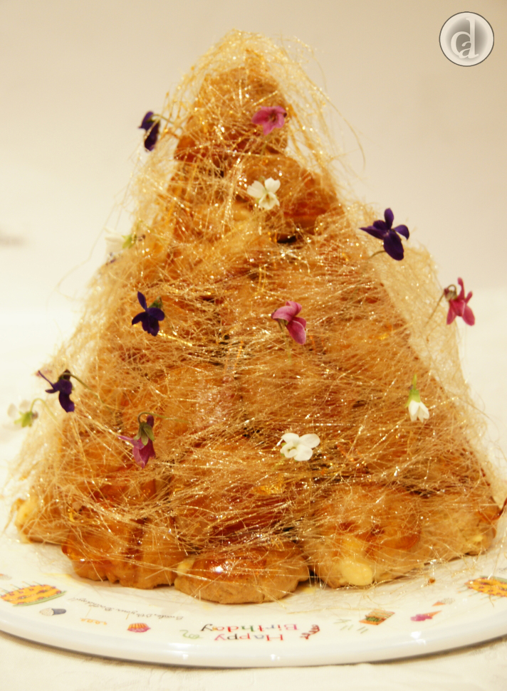 A mini Croquembouche
