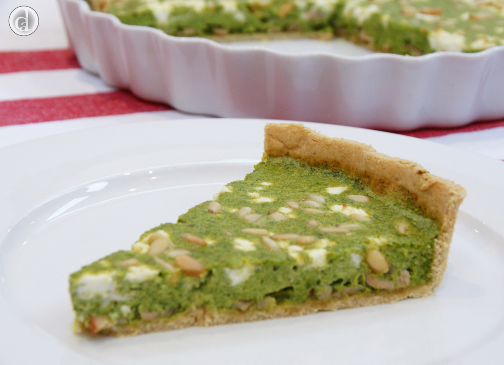 Spinach & Chevre Quiche