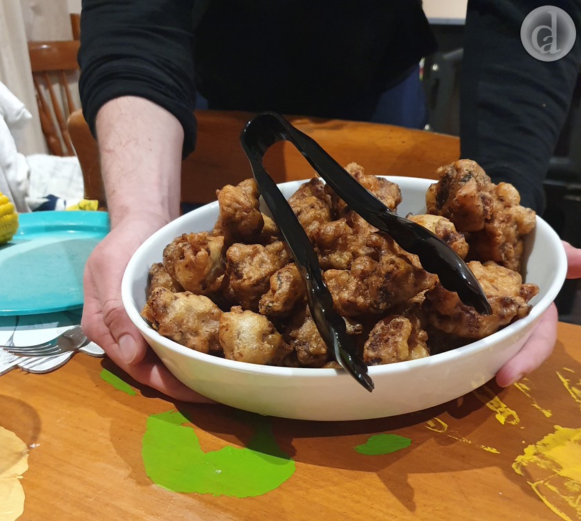 Mr Hollow Legs saying 'This is mine - where's yours?'