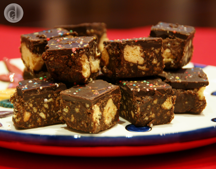 Slightly fudgy Hedgehog slice