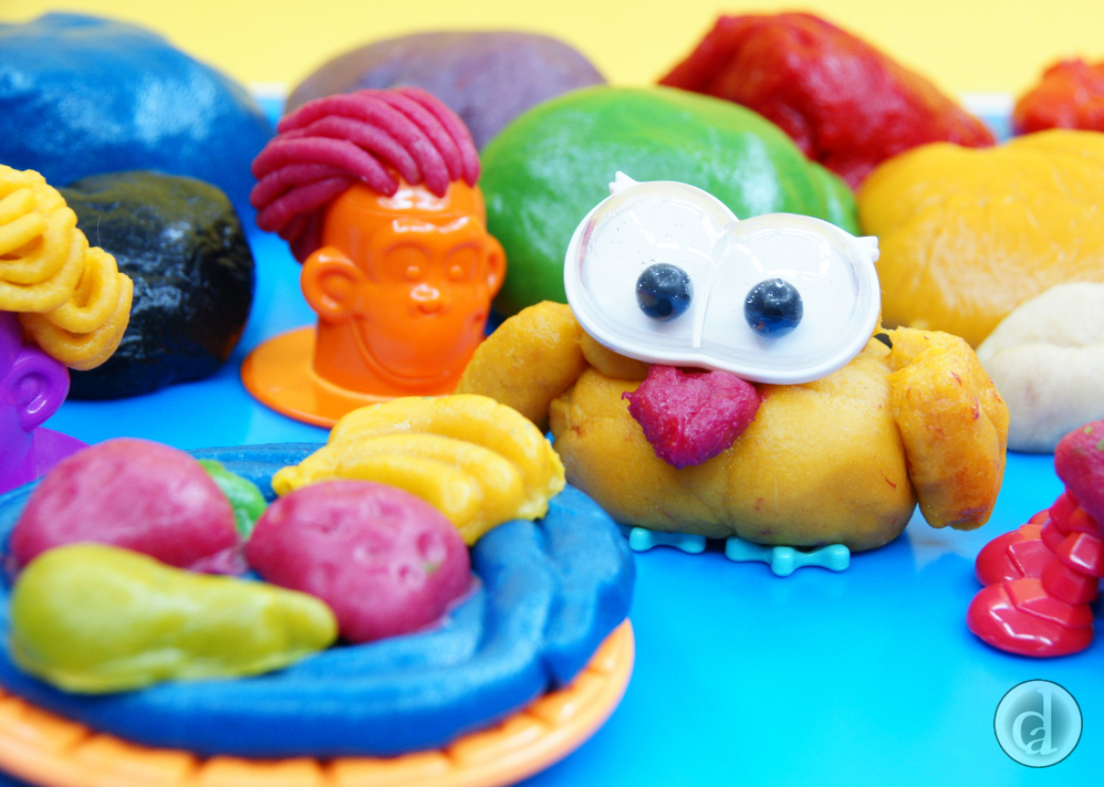 Just for fun, brightly coloured playdough